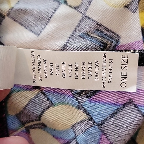 LULAROE one size floral leggings RETRO - Picture 5 of 5